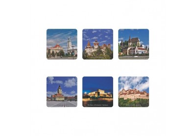 Suporturi pahare România set 6 bucăţi Suporturi pahare România set 6 bucăţi